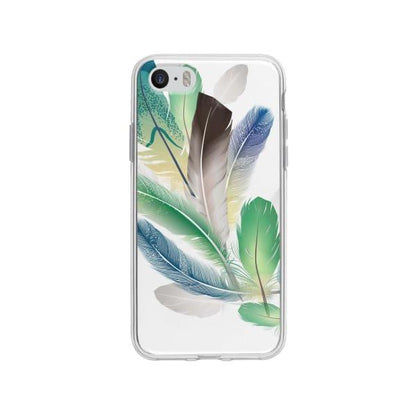 Coque Pour iPhone SE Plumes - Coque Wiqeo 5€-10€, Estelle Adam, Illustration, iPhone SE Wiqeo, Déstockeur de Coques Pour iPhone