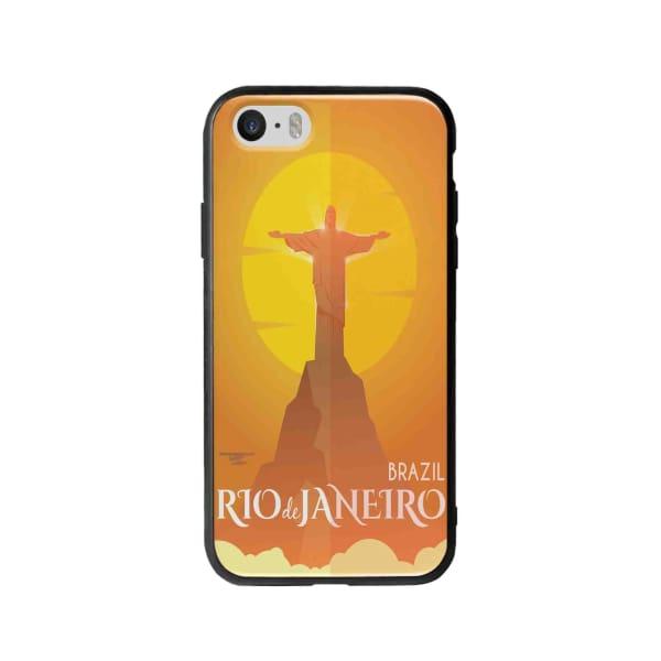 Coque Pour iPhone SE Rio de Janeiro - Coque Wiqeo 5€-10€, Estelle Adam, Illustration, iPhone SE, Voyage Wiqeo, Déstockeur de Coques Pour iPhone