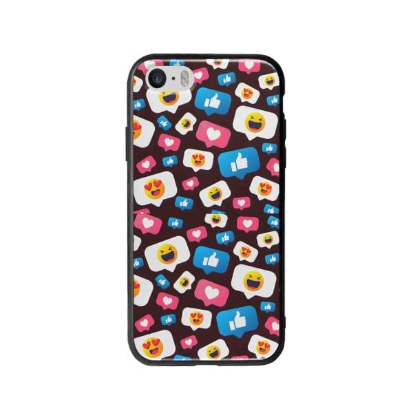 Coque Pour iPhone SE Smileys - Coque Wiqeo 5€-10€, Géraud Fournier, iPhone SE, Mignon, Motif Wiqeo, Déstockeur de Coques Pour iPhone