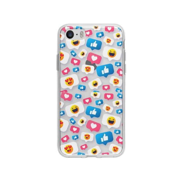 Coque Pour iPhone SE Smileys - Coque Wiqeo 5€-10€, Géraud Fournier, iPhone SE, Mignon, Motif Wiqeo, Déstockeur de Coques Pour iPhone