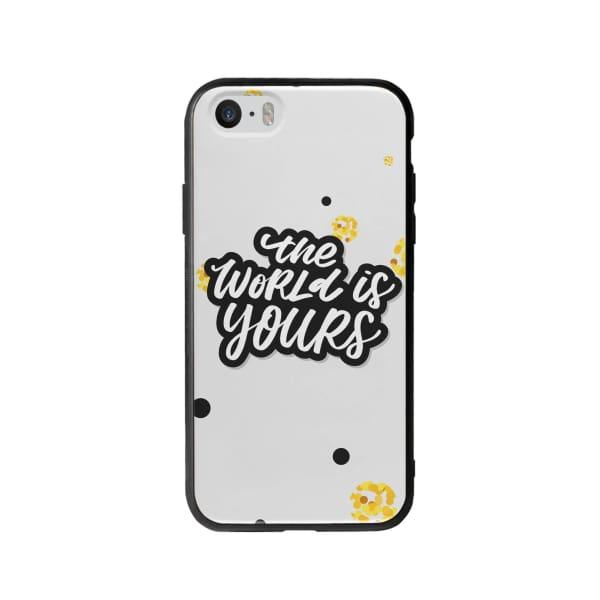 Coque Pour iPhone SE "The World Is Yours" - Coque Wiqeo 5€-10€, Estelle Adam, iPhone SE, Motif Wiqeo, Déstockeur de Coques Pour iPhone