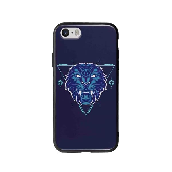 Coque Pour iPhone SE Tigre Géométrique - Coque Wiqeo 5€-10€, Estelle Adam, Illustration, iPhone SE, Motif Wiqeo, Déstockeur de Coques Pour iPhone