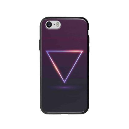 Coque Pour iPhone SE Triangle Néon - Coque Wiqeo 5€-10€, Estelle Adam, Illustration, iPhone SE, Motif Wiqeo, Déstockeur de Coques Pour iPhone