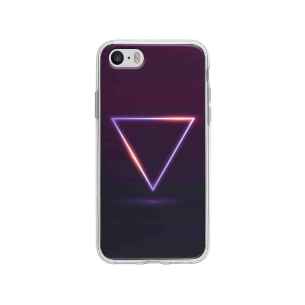 Coque Pour iPhone SE Triangle Néon - Coque Wiqeo 5€-10€, Estelle Adam, Illustration, iPhone SE, Motif Wiqeo, Déstockeur de Coques Pour iPhone