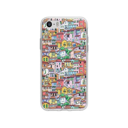 Coque Pour iPhone SE Ville - Coque Wiqeo 5€-10€, Estelle Adam, Illustration, iPhone SE Wiqeo, Déstockeur de Coques Pour iPhone