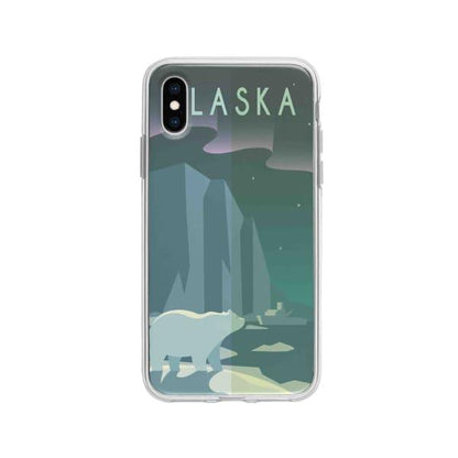 Coque Pour iPhone X Alaska - Coque Wiqeo 10€-15€, Estelle Adam, Illustration, iPhone X, Voyage Wiqeo, Déstockeur de Coques Pour iPhone