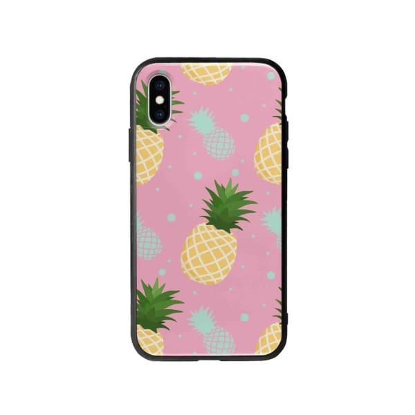 Coque Pour iPhone X Ananas - Coque Wiqeo 10€-15€, Estelle Adam, iPhone X, Motif Wiqeo, Déstockeur de Coques Pour iPhone