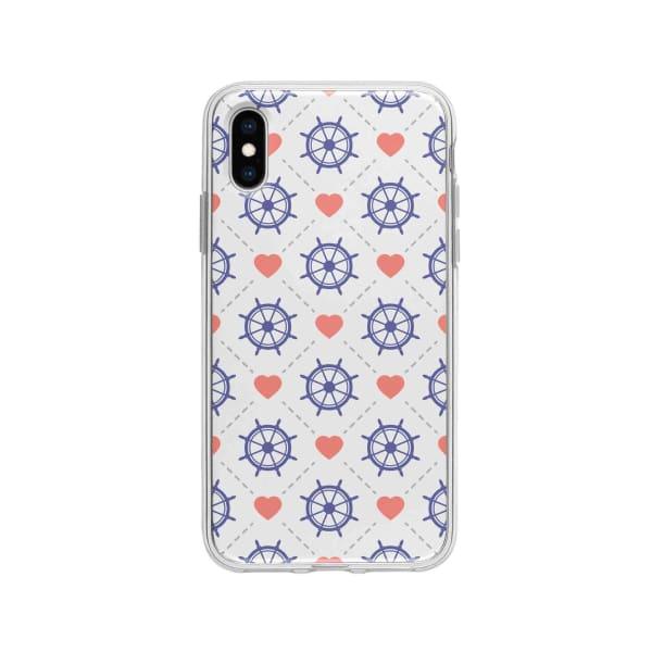 Coque Pour iPhone X Barres et Cœurs - Coque Wiqeo 10€-15€, Cœurs, Estelle Adam, iPhone X, Motif Wiqeo, Déstockeur de Coques Pour iPhone