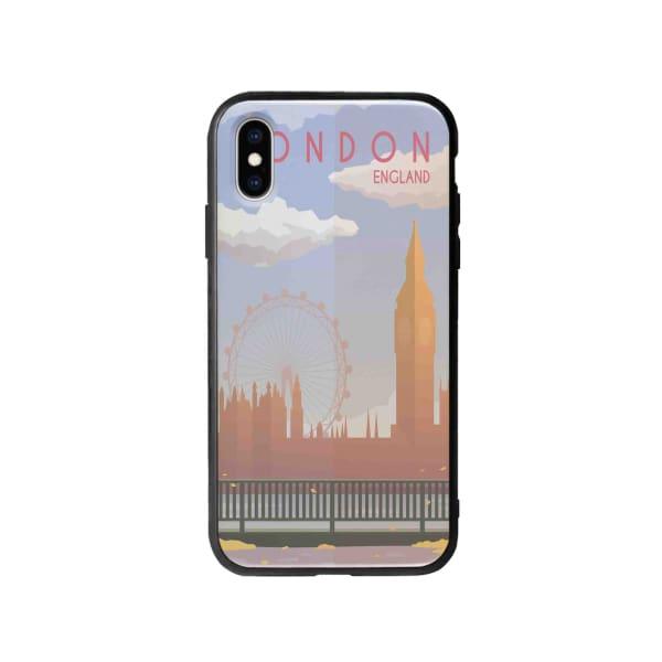 Coque Pour iPhone X Big Ben & London Eye - Coque Wiqeo 10€-15€, Estelle Adam, Illustration, iPhone X, Voyage Wiqeo, Déstockeur de Coques Pour iPhone