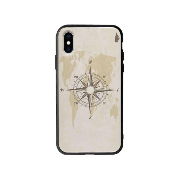 Coque Pour iPhone X Boussole Nautique - Coque Wiqeo 10€-15€, Estelle Adam, Illustration, iPhone X Wiqeo, Déstockeur de Coques Pour iPhone