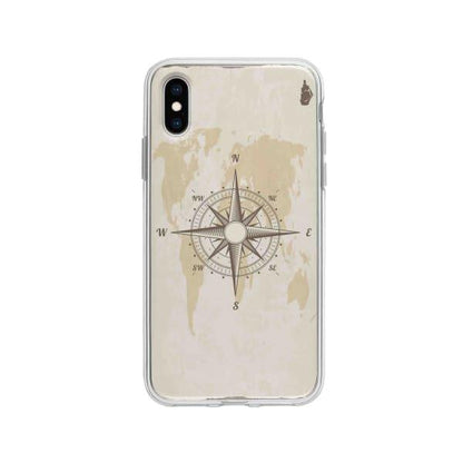 Coque Pour iPhone X Boussole Nautique - Coque Wiqeo 10€-15€, Estelle Adam, Illustration, iPhone X Wiqeo, Déstockeur de Coques Pour iPhone