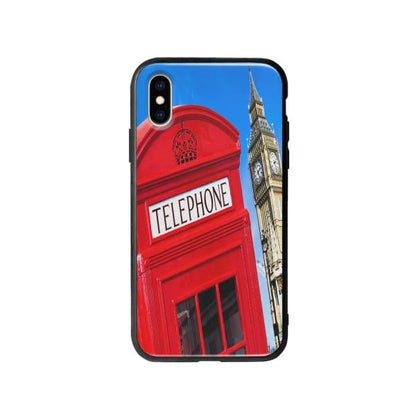 Coque Pour iPhone X Cabine Téléphonique - Coque Wiqeo 10€-15€, Estelle Adam, Illustration, iPhone X, U.K. Wiqeo, Déstockeur de Coques Pour iPhone