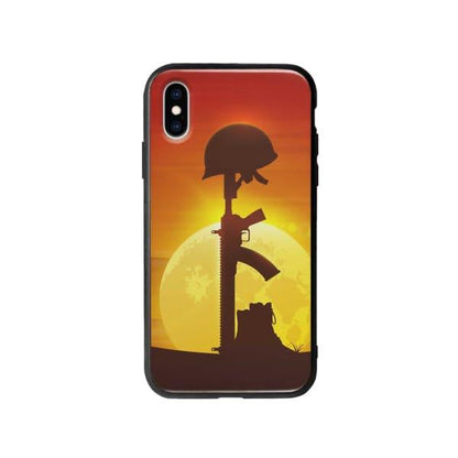 Coque Pour iPhone X Casque et Fusil - Coque Wiqeo 10€-15€, Estelle Adam, Illustration, iPhone X Wiqeo, Déstockeur de Coques Pour iPhone