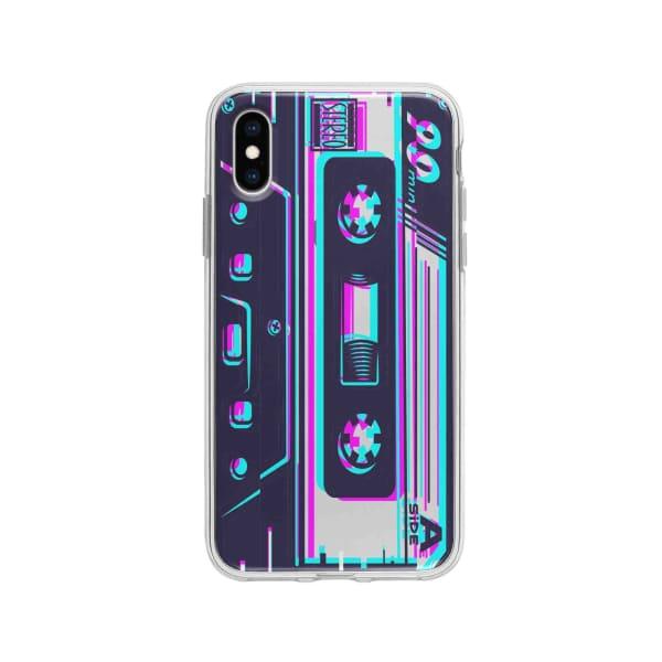 Coque Pour iPhone X Cassette Glitché - Coque Wiqeo 10€-15€, Estelle Adam, Illustration, iPhone X Wiqeo, Déstockeur de Coques Pour iPhone