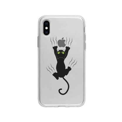 Coque Pour iPhone X Chat Griffant - Coque Wiqeo 10€-15€, Géraud Fournier, Illustration, iPhone X, Mignon Wiqeo, Déstockeur de Coques Pour iPhone