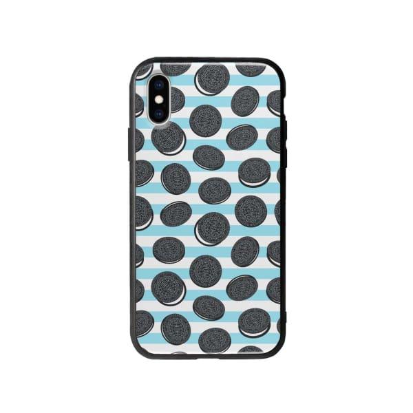 Coque Pour iPhone X Cookies Oreo - Coque Wiqeo 10€-15€, Estelle Adam, iPhone X, Motif Wiqeo, Déstockeur de Coques Pour iPhone