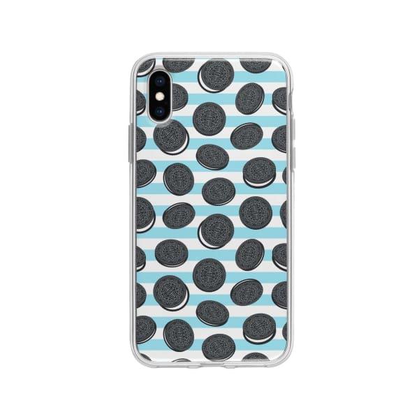 Coque Pour iPhone X Cookies Oreo - Coque Wiqeo 10€-15€, Estelle Adam, iPhone X, Motif Wiqeo, Déstockeur de Coques Pour iPhone