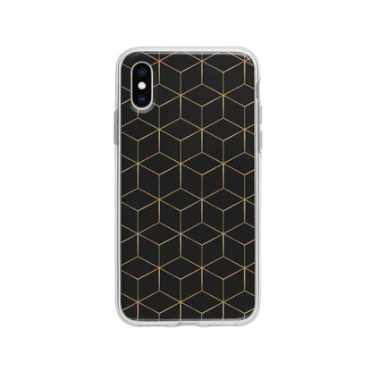 Coque Pour iPhone X Cubes et Hexagones - Coque Wiqeo 10€-15€, Estelle Adam, iPhone X, Motif Wiqeo, Déstockeur de Coques Pour iPhone