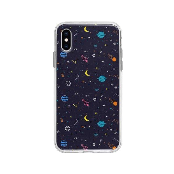 Coque Pour iPhone X Dessin Galactique - Coque Wiqeo 10€-15€, Estelle Adam, Illustration, iPhone X, Motif Wiqeo, Déstockeur de Coques Pour iPhone