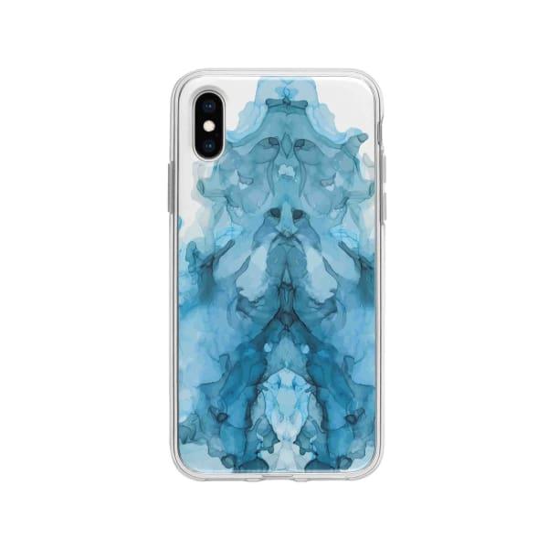 Coque Pour iPhone X Encre Bleu - Coque Wiqeo 10€-15€, Estelle Adam, iPhone X, Motif Wiqeo, Déstockeur de Coques Pour iPhone