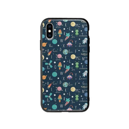 Coque Pour iPhone X Espace Alphabet - Coque Wiqeo 10€-15€, Estelle Adam, Illustration, iPhone X, Motif Wiqeo, Déstockeur de Coques Pour iPhone