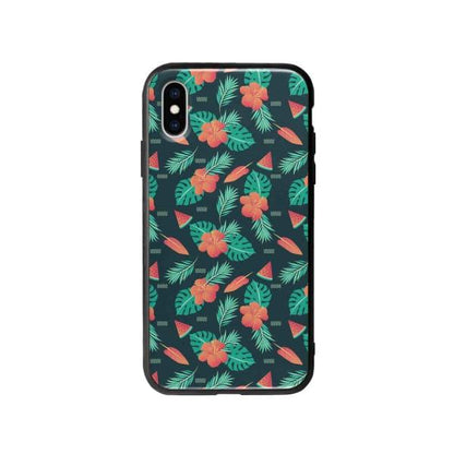 Coque Pour iPhone X Été Floral - Coque Wiqeo 10€-15€, Estelle Adam, Feuilles, Fleur, iPhone X, Motif Wiqeo, Déstockeur de Coques Pour iPhone