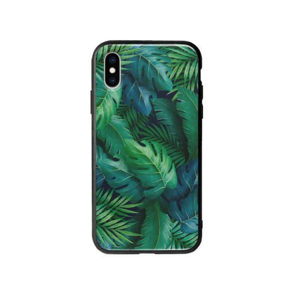 Coque Pour iPhone X Feuillage Tropical - Coque Wiqeo 10€-15€, Estelle Adam, Feuilles, iPhone X, Motif Wiqeo, Déstockeur de Coques Pour iPhone