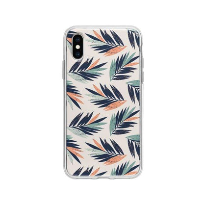 Coque Pour iPhone X Feuilles Tropicales - Coque Wiqeo 10€-15€, Estelle Adam, Feuilles, iPhone X, Motif Wiqeo, Déstockeur de Coques Pour iPhone