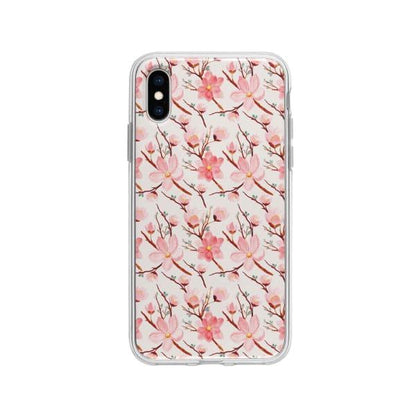 Coque Pour iPhone X Fleur Rose - Coque Wiqeo 10€-15€, Albert Dupont, Fleur, iPhone X Wiqeo, Déstockeur de Coques Pour iPhone