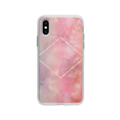 Coque Pour iPhone X Galaxie Rose - Coque Wiqeo 10€-15€, Estelle Adam, Illustration, iPhone X, Motif Wiqeo, Déstockeur de Coques Pour iPhone