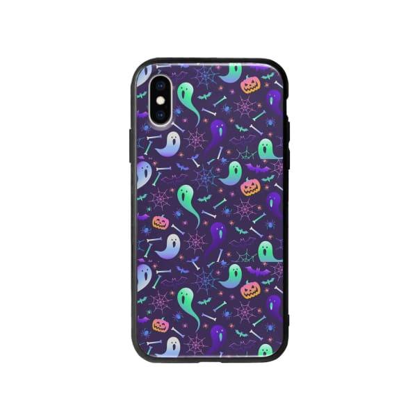 Coque Pour iPhone X Halloween Fantôme - Coque Wiqeo 10€-15€, Estelle Adam, iPhone X, Motif Wiqeo, Déstockeur de Coques Pour iPhone