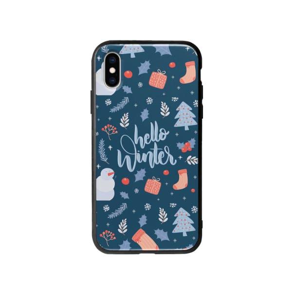 Coque Pour iPhone X "Hello Winter" - Coque Wiqeo 10€-15€, Estelle Adam, iPhone X, Motif Wiqeo, Déstockeur de Coques Pour iPhone