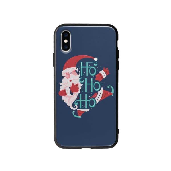 Coque Pour iPhone X Ho Ho Ho Père Noël - Coque Wiqeo 10€-15€, Estelle Adam, iPhone X, Motif, Noël Wiqeo, Déstockeur de Coques Pour iPhone