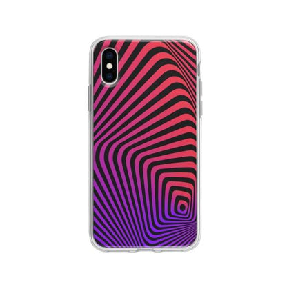 Coque Pour iPhone X Illusion Entortillée - Coque Wiqeo 10€-15€, Estelle Adam, iPhone X, Motif Wiqeo, Déstockeur de Coques Pour iPhone