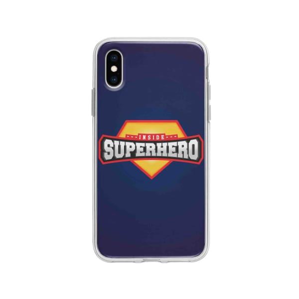 Coque Pour iPhone X "Inside Superhero" - Coque Wiqeo 10€-15€, Estelle Adam, Illustration, iPhone X Wiqeo, Déstockeur de Coques Pour iPhone