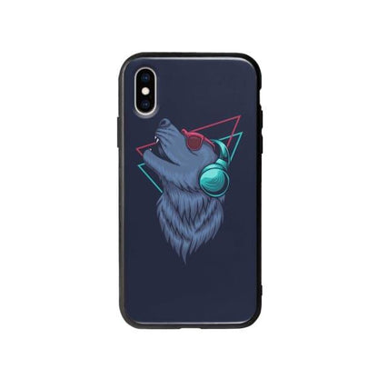 Coque Pour iPhone X Loup Extatique - Coque Wiqeo 10€-15€, Estelle Adam, Illustration, iPhone X, Motif Wiqeo, Déstockeur de Coques Pour iPhone