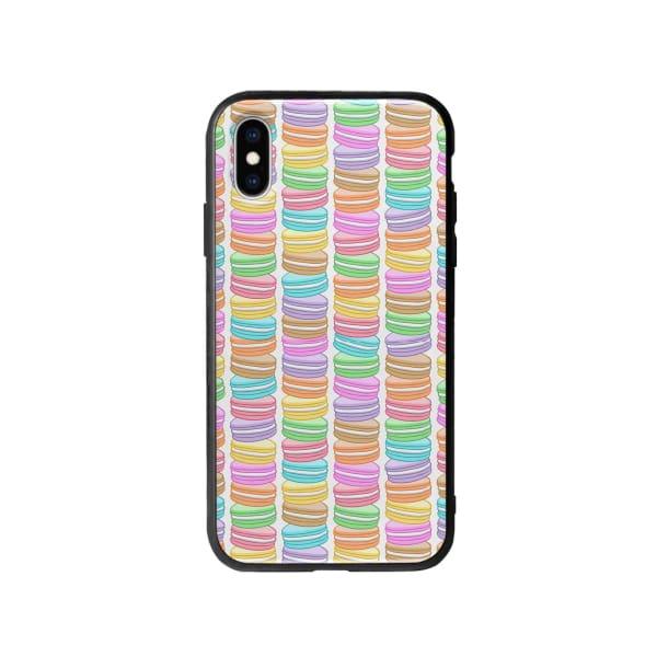 Coque Pour iPhone X Macarons - Coque Wiqeo 10€-15€, Géraud Fournier, iPhone X, Mignon, Motif Wiqeo, Déstockeur de Coques Pour iPhone