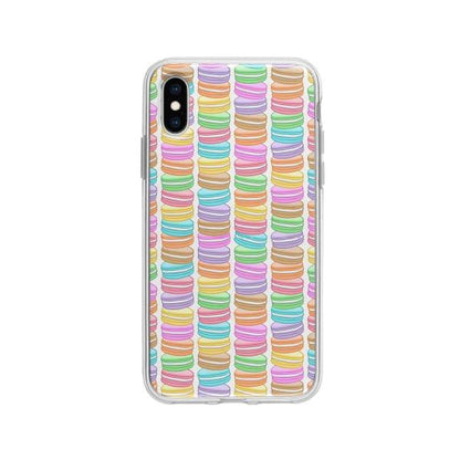 Coque Pour iPhone X Macarons - Coque Wiqeo 10€-15€, Géraud Fournier, iPhone X, Mignon, Motif Wiqeo, Déstockeur de Coques Pour iPhone