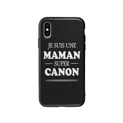 Coque Pour iPhone X "Maman Canon" - Coque Wiqeo 10€-15€, Géraud Fournier, iPhone X, Mignon Wiqeo, Déstockeur de Coques Pour iPhone