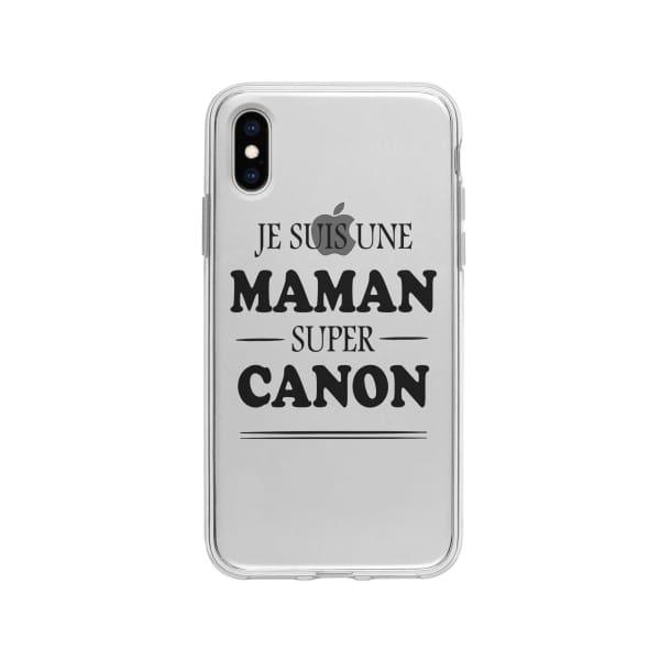 Coque Pour iPhone X "Maman Canon" - Coque Wiqeo 10€-15€, Géraud Fournier, iPhone X, Mignon Wiqeo, Déstockeur de Coques Pour iPhone
