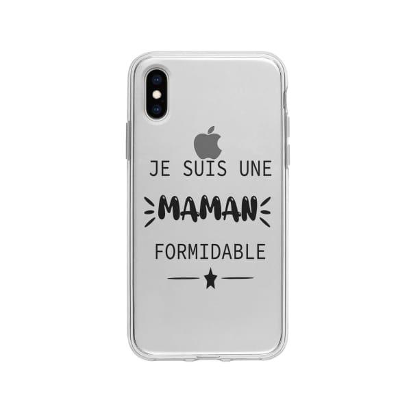 Coque Pour iPhone X "Maman Formidable" - Coque Wiqeo 10€-15€, Géraud Fournier, iPhone X, Mignon Wiqeo, Déstockeur de Coques Pour iPhone