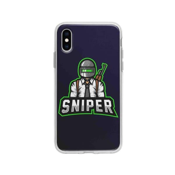 Coque Pour iPhone X Mascotte Sniper - Coque Wiqeo 10€-15€, Estelle Adam, Illustration, iPhone X Wiqeo, Déstockeur de Coques Pour iPhone