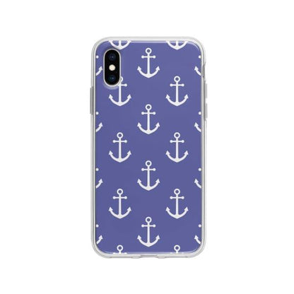 Coque Pour iPhone X Motif Ancres - Coque Wiqeo 10€-15€, Estelle Adam, iPhone X, Motif Wiqeo, Déstockeur de Coques Pour iPhone