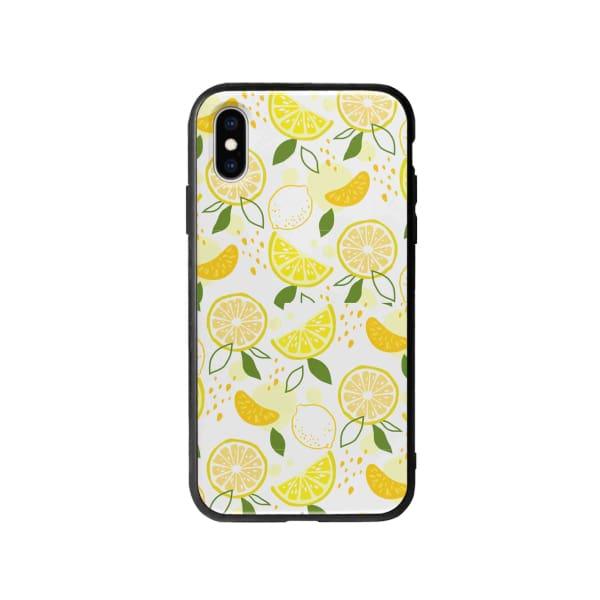 Coque Pour iPhone X Motif Citron - Coque Wiqeo 10€-15€, Estelle Adam, Illustration, iPhone X, Motif Wiqeo, Déstockeur de Coques Pour iPhone