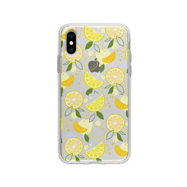 Coque Pour iPhone X Motif Citron - Coque Wiqeo 10€-15€, Estelle Adam, Illustration, iPhone X, Motif Wiqeo, Déstockeur de Coques Pour iPhone