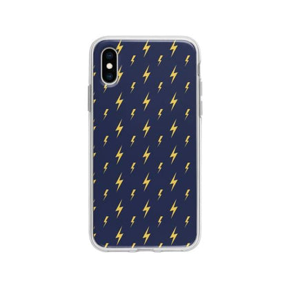 Coque Pour iPhone X Motif Éclair - Coque Wiqeo 10€-15€, Estelle Adam, iPhone X, Motif Wiqeo, Déstockeur de Coques Pour iPhone