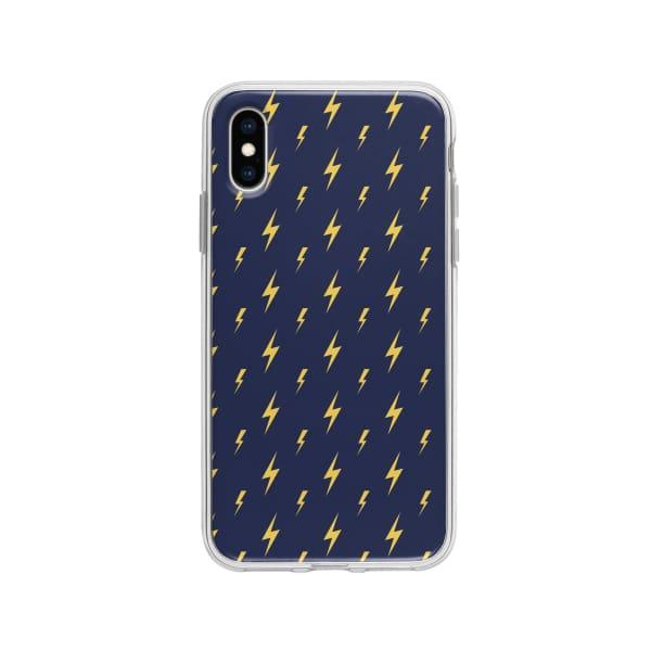 Coque Pour iPhone X Motif Éclair - Coque Wiqeo 10€-15€, Estelle Adam, iPhone X, Motif Wiqeo, Déstockeur de Coques Pour iPhone