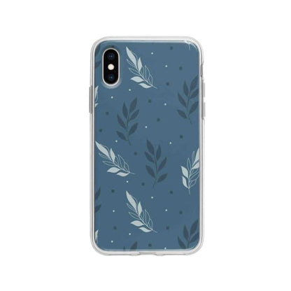 Coque Pour iPhone X Motif Floral - Coque Wiqeo 10€-15€, Estelle Adam, Feuilles, iPhone X, Motif Wiqeo, Déstockeur de Coques Pour iPhone