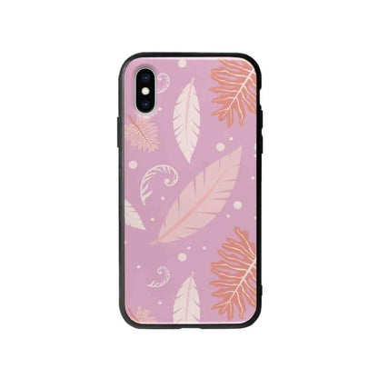 Coque Pour iPhone X Nature Rose - Coque Wiqeo 10€-15€, Estelle Adam, Feuilles, iPhone X, Motif Wiqeo, Déstockeur de Coques Pour iPhone