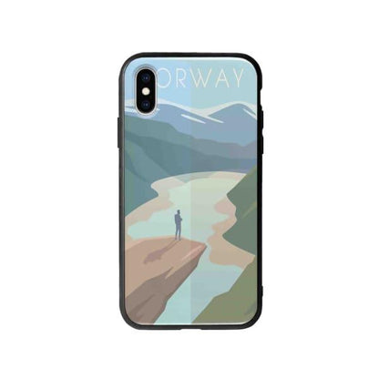 Coque Pour iPhone X Norvège - Coque Wiqeo 10€-15€, Illustration, iPhone X, Robert Guillory, Voyage Wiqeo, Déstockeur de Coques Pour iPhone